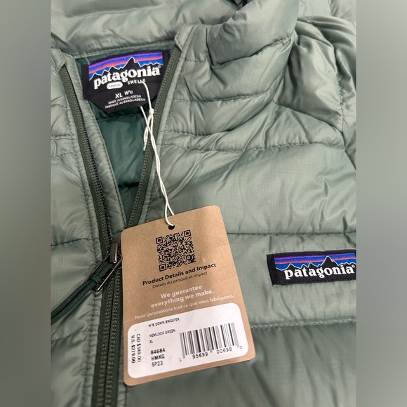 Patagonia Women’s XL Down Sweater Puffer Jacket Green NWT Puff 3 - Picture 4 of 14